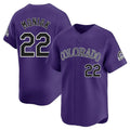 Cooneas C.Rockies #22 Mickey Moniak Player Purple Limited Home Stitched Jerseys