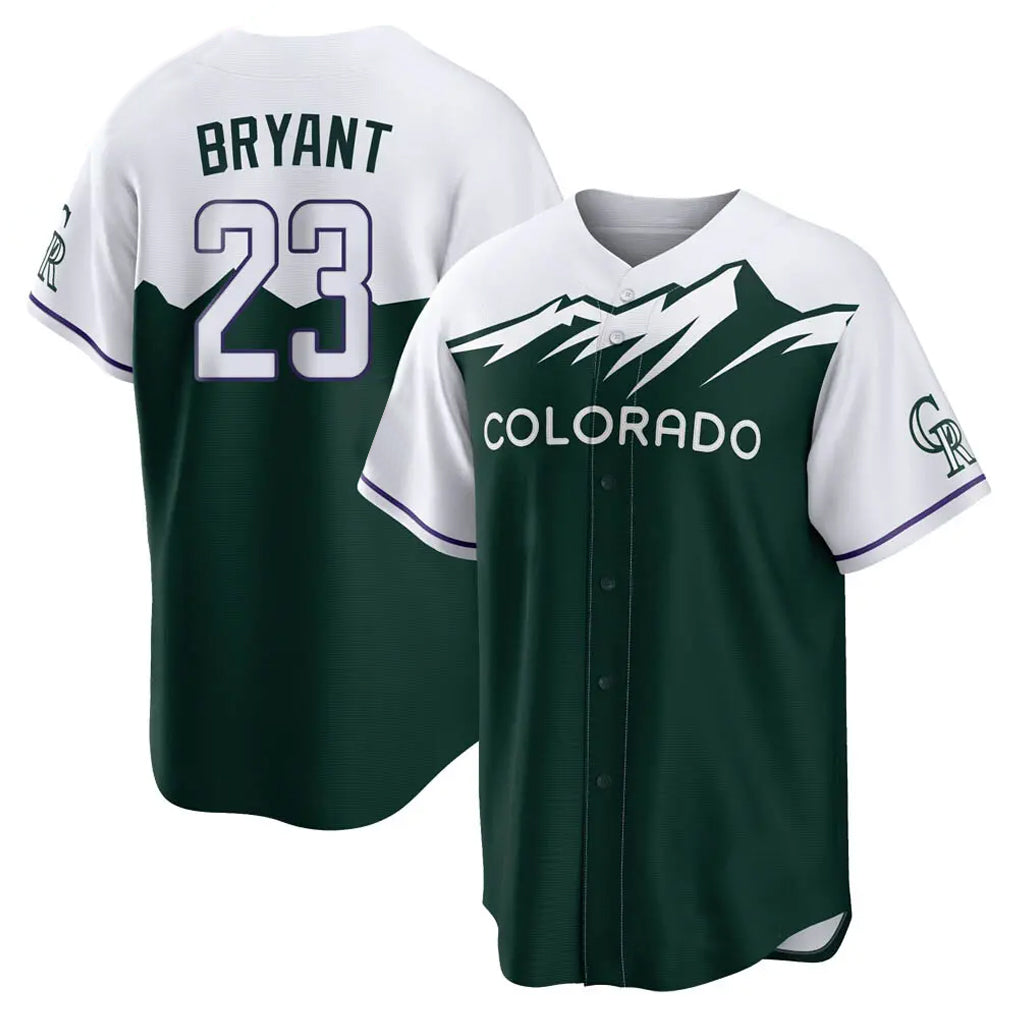Cooneas C.Rockies #23 Kris Bryant Player Green City Connect Home Game Stitched Jerseys