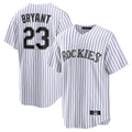 Cooneas C.Rockies #23 Kris Bryant Player White Game Home Stitched Jerseys