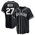 Cooneas C.Rockies #27 Jordan Beck Player Black Fashion Out Home Game Stitched Jerseys