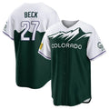 Cooneas C.Rockies #27 Jordan Beck Player Green City Connect Home Game Stitched Jerseys