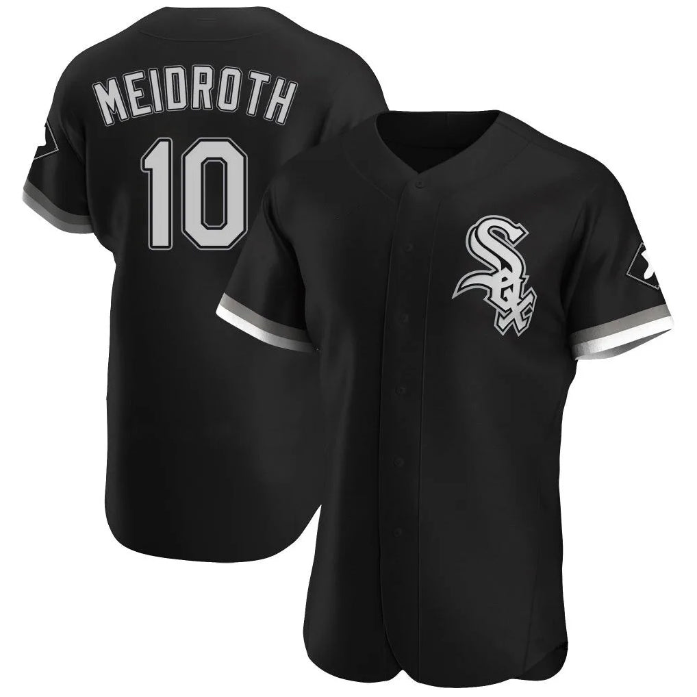 Cooneas C.White Sox #10 Chase Meidroth Player Black Limited Elite Home Stitched Jerseys