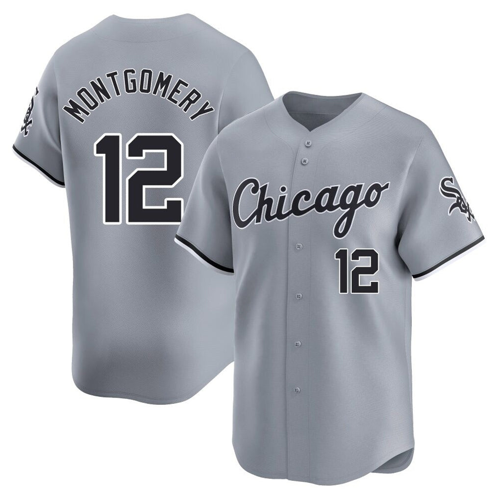 Cooneas C.White Sox #12 Colson Montgomery Player Gray Road Limited Home Stitched Jerseys