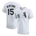 Cooneas C.White Sox #15 Sean Newcomb Player White Stripe Limited Elite Home Stitched Jerseys
