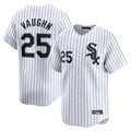 Cooneas C.White Sox #25 Andrew Vaughn Player White Stripe Limited Home Stitched Jersey