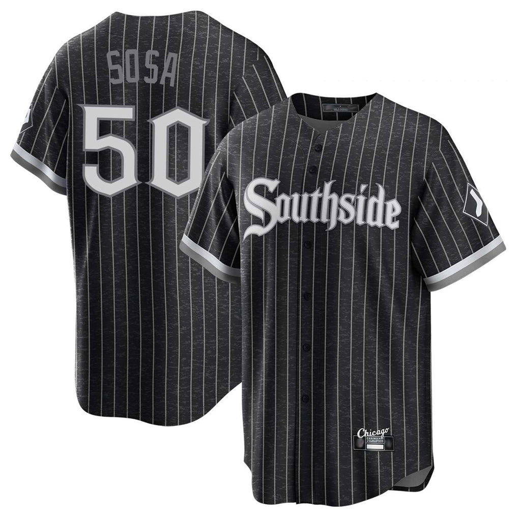 Cooneas C.White Sox #50 Lenyn Sosa Player Black City Connect Home Game Stitched Jerseys
