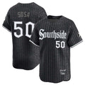 Cooneas C.White Sox #50 Lenyn Sosa Player Black City Connect Limited Home Stitched Jerseys