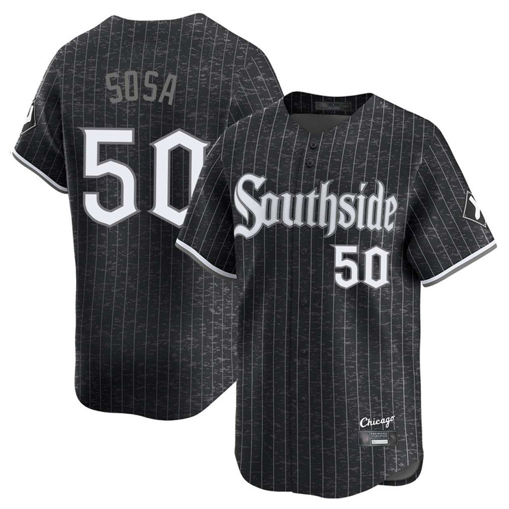 Cooneas C.White Sox #50 Lenyn Sosa Player Black City Connect Limited Home Stitched Jerseys