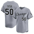 Cooneas C.White Sox #50 Lenyn Sosa Player Gray Road Limited Home Stitched Jerseys
