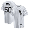 Cooneas C.White Sox #50 Lenyn Sosa Player White Stripe Home Game Stitched Jerseys