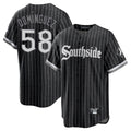 Cooneas C.White Sox #58 Seranthony Dom¡§anguez Player Black City Connect Home Game Stitched Jerseys