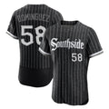 Cooneas C.White Sox #58 Seranthony Dom¡§anguez Player Black City Connect Limited Elite Home Stitched Jerseys