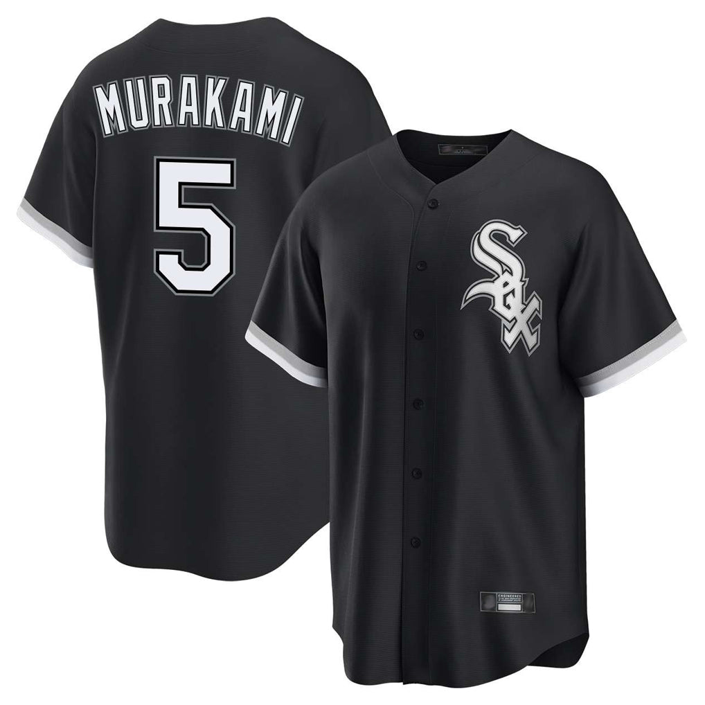 Cooneas C.White Sox #5 Munetaka Murakami Player Black Home Game Stitched Jerseys