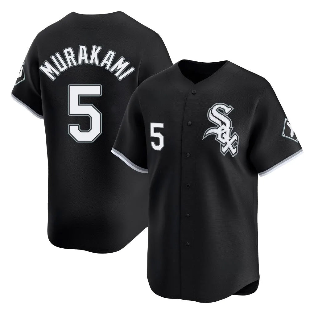 Cooneas C.White Sox #5 Munetaka Murakami Player Black Limited Home Stitched Jerseys