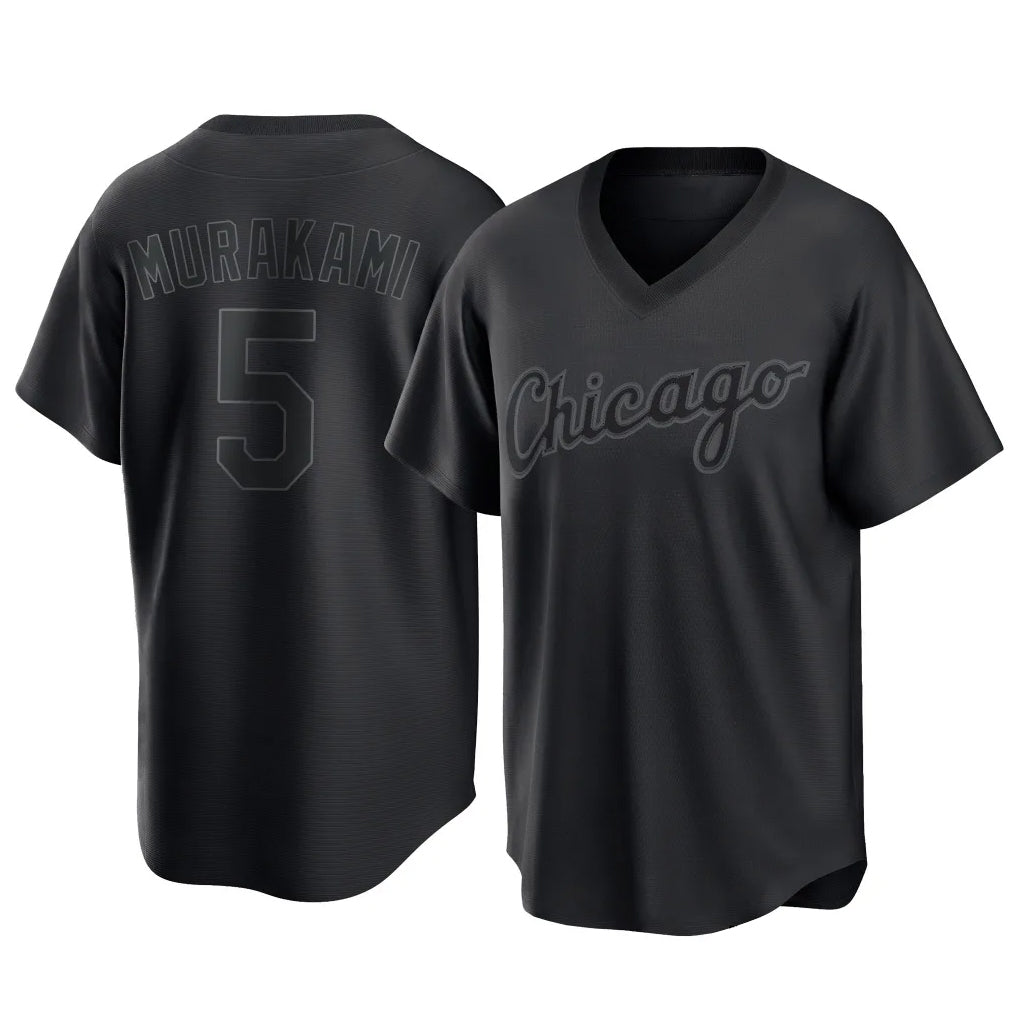 Cooneas C.White Sox #5 Munetaka Murakami Player Black T-shirt Home Game Stitched Jerseys