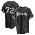 Cooneas C.White Sox #72 Carlton Fisk Player Black City Connect Home Game Stitched Jerseys
