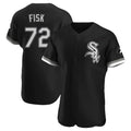 Cooneas C.White Sox #72 Carlton Fisk Player Black Limited Elite Home Stitched Jerseys