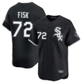Cooneas C.White Sox #72 Carlton Fisk Player Black Limited Home Stitched Jerseys
