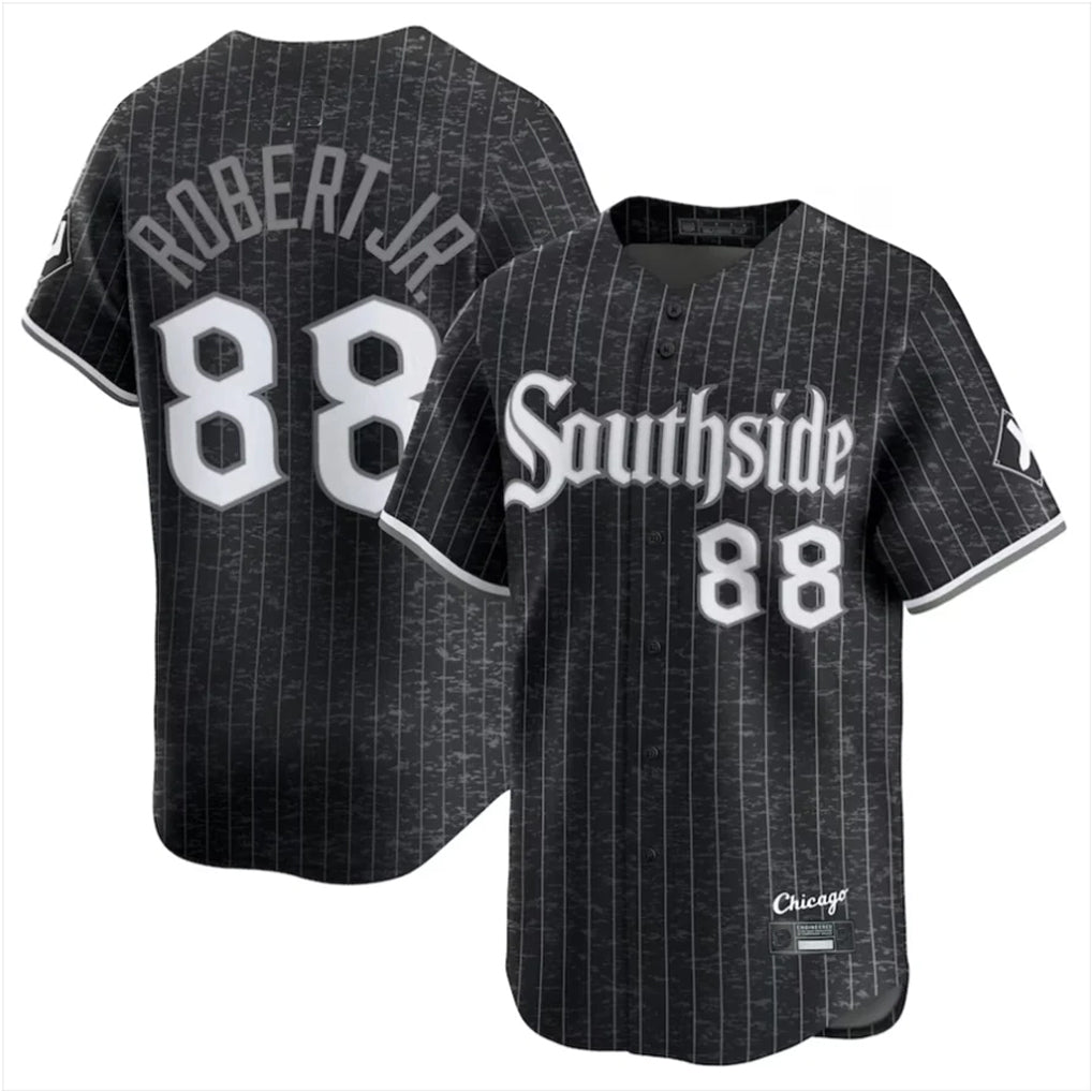 Cooneas C.White Sox #88 Luis Robert Jr Player Black City Connect Limited Home Stitched Jerseys