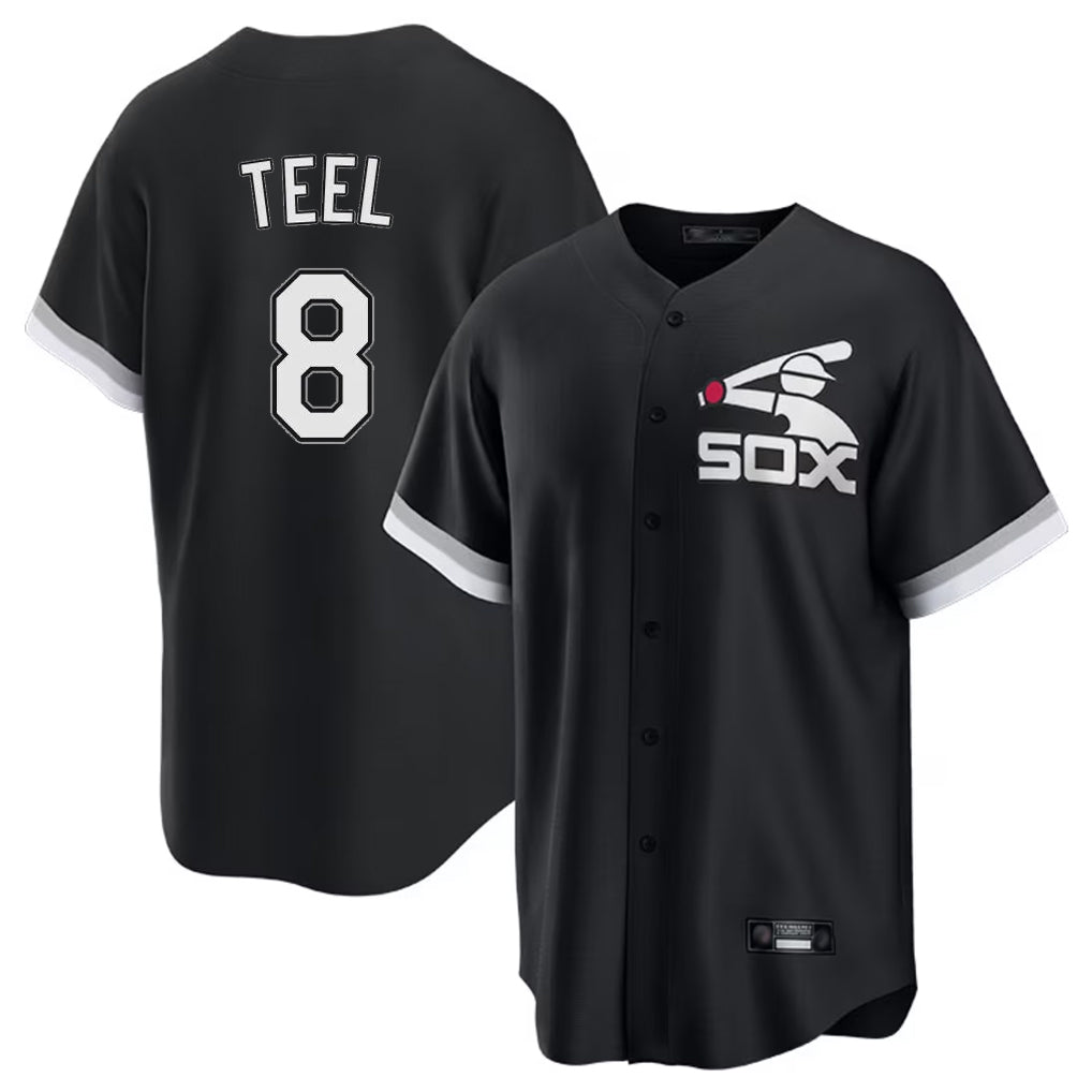 Cooneas C.White Sox #8 Kyle Teel Player Black Spring Training Game Stitched Jerseys