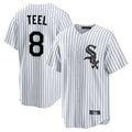 Cooneas C.White Sox #8 Kyle Teel Player White Stripe Home Game Stitched Jerseys