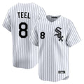 Cooneas C.White Sox #8 Kyle Teel Player White Stripe Limited Home Stitched Jerseys
