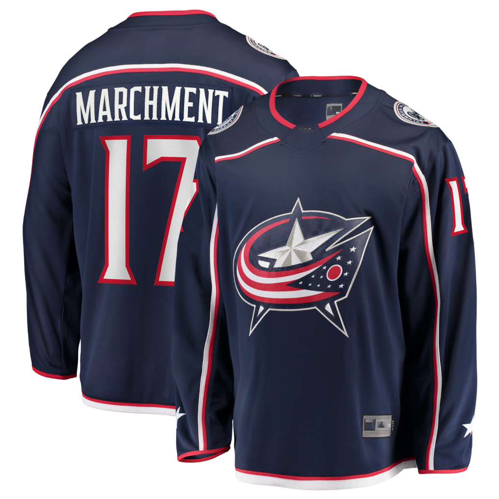 Cooneas CB.Jackets #17 Mason Marchment Navy Home Premier Breakaway Player Jersey