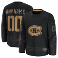 Cooneas Custom M.Canadiens Black 2024 Military Appreciation Practice Jerseys