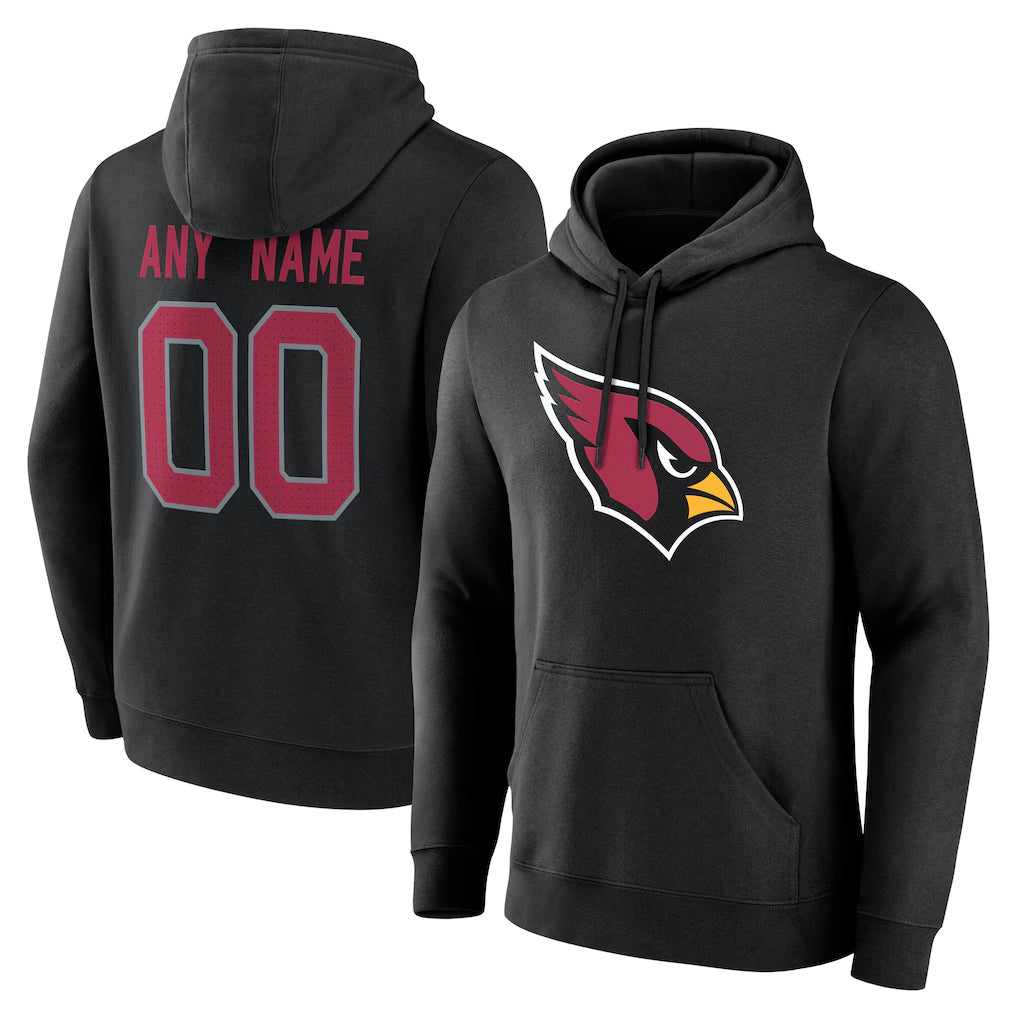 Cooneas Custom A.Cardinals Black Salute to Service Pullover Hoodies Any Name & Numbers Stitched Jerseys