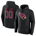 Cooneas Custom A.Cardinals Black Salute to Service Pullover Hoodies Any Name & Numbers Stitched Jerseys