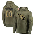 Cooneas Custom A.Cardinals Olive Salute to Service Limited Hoodie Any Name & Numbers Stitched Jerseys