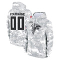 Cooneas Custom A.Falcons Arctic Camo Salute to Service Limited Hoodie Any Name & Numbers Stitched Jerseys