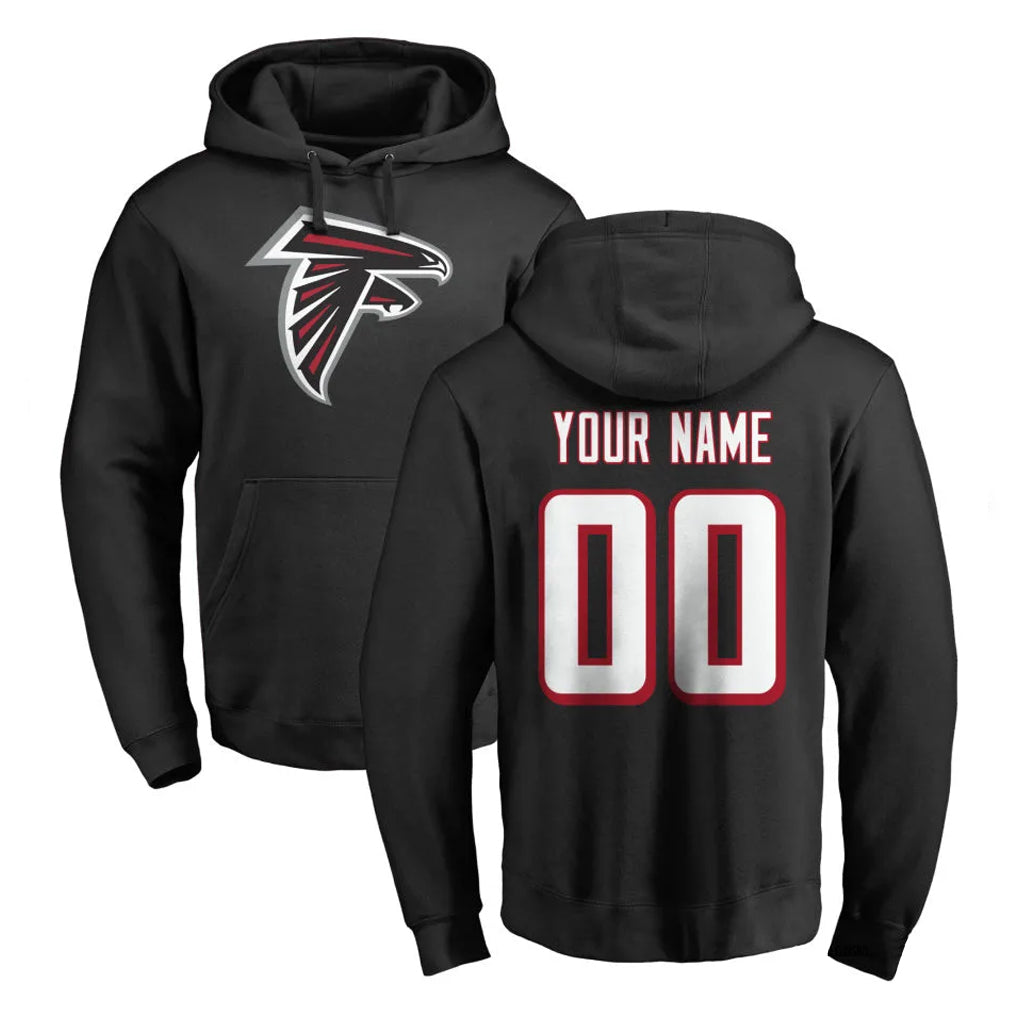 Cooneas Custom A.Falcons Black Salute to Service Hoodies Any Name & Numbers Stitched Jerseys