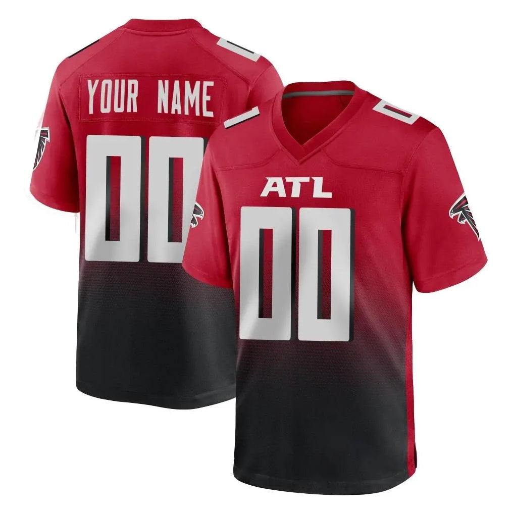 Cooneas Custom A.Falcons Red Limited Home Game Any Name & Numbers Stitched Jerseys