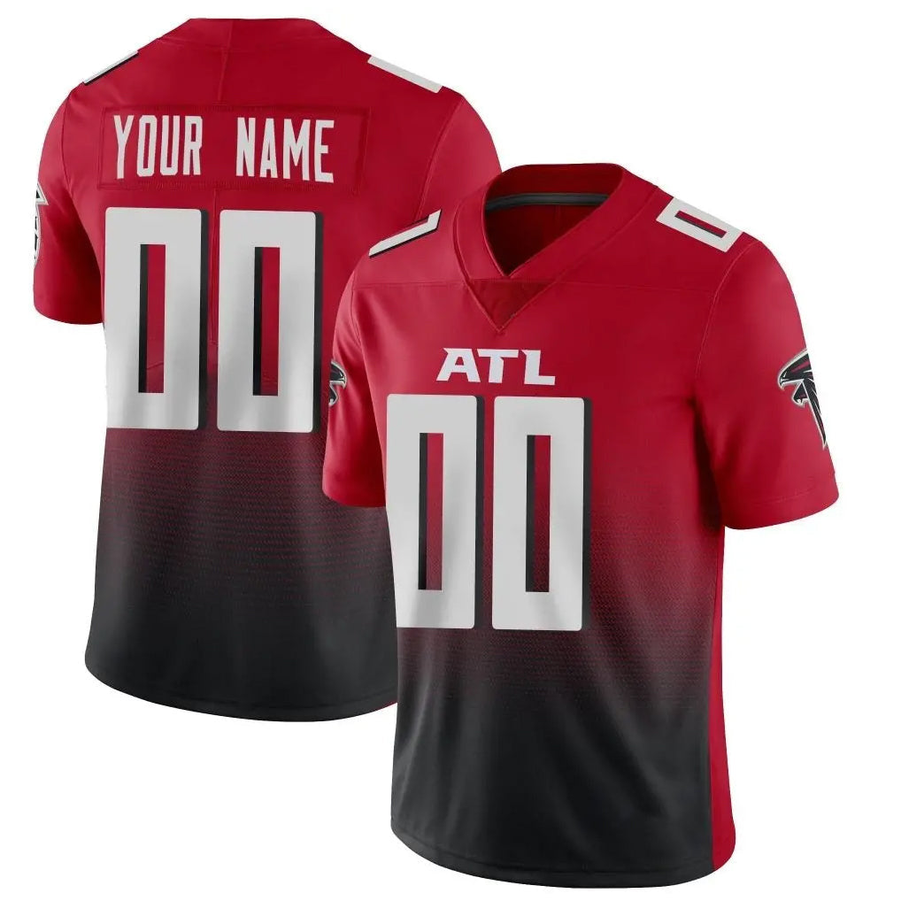 Cooneas Custom A.Falcons Red Vapor Untouchable Limited Home Game Any Name & Numbers Stitched Jerseys