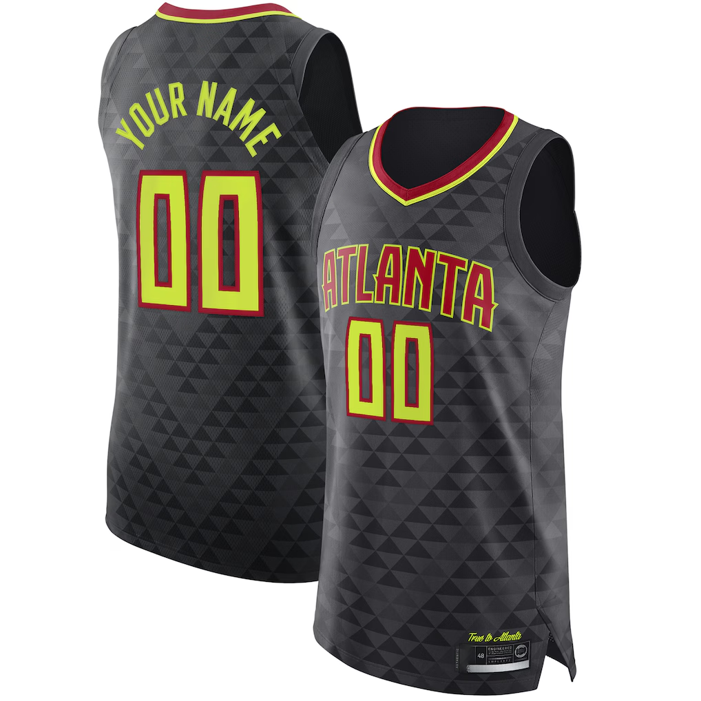 Cooneas Custom A.Hawks Black Authentic Jerseys - Icon Edition