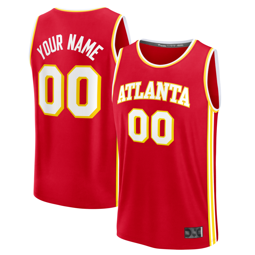 Cooneas Custom A.Hawks Red Fast Break Jerseys - Icon Edition