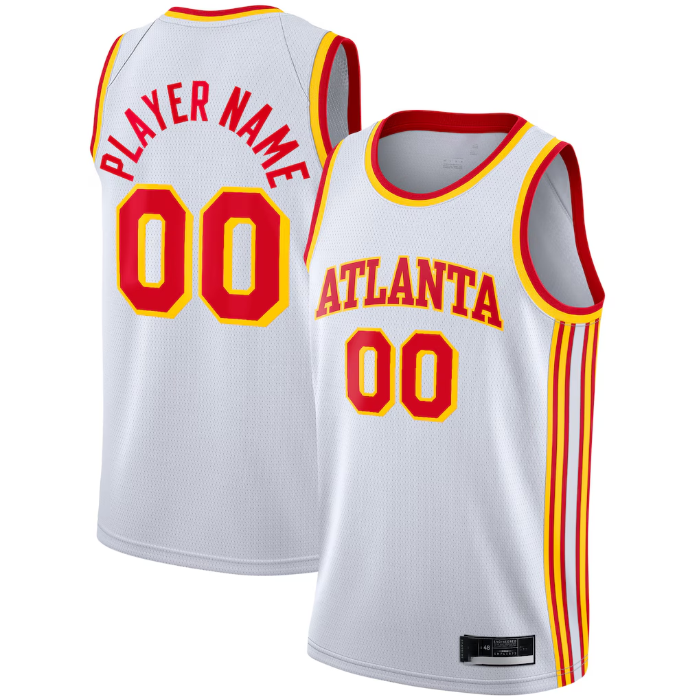 Cooneas Custom A.Hawks White 2020-21 Swingman Jerseys - Association Edition