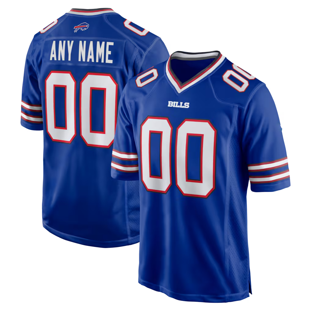 Cooneas Custom B.Bills Royal Royal Game Stitched Jerseys