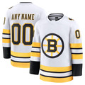 Cooneas Custom B.Bruins White Away Premium Stitched Jerseys