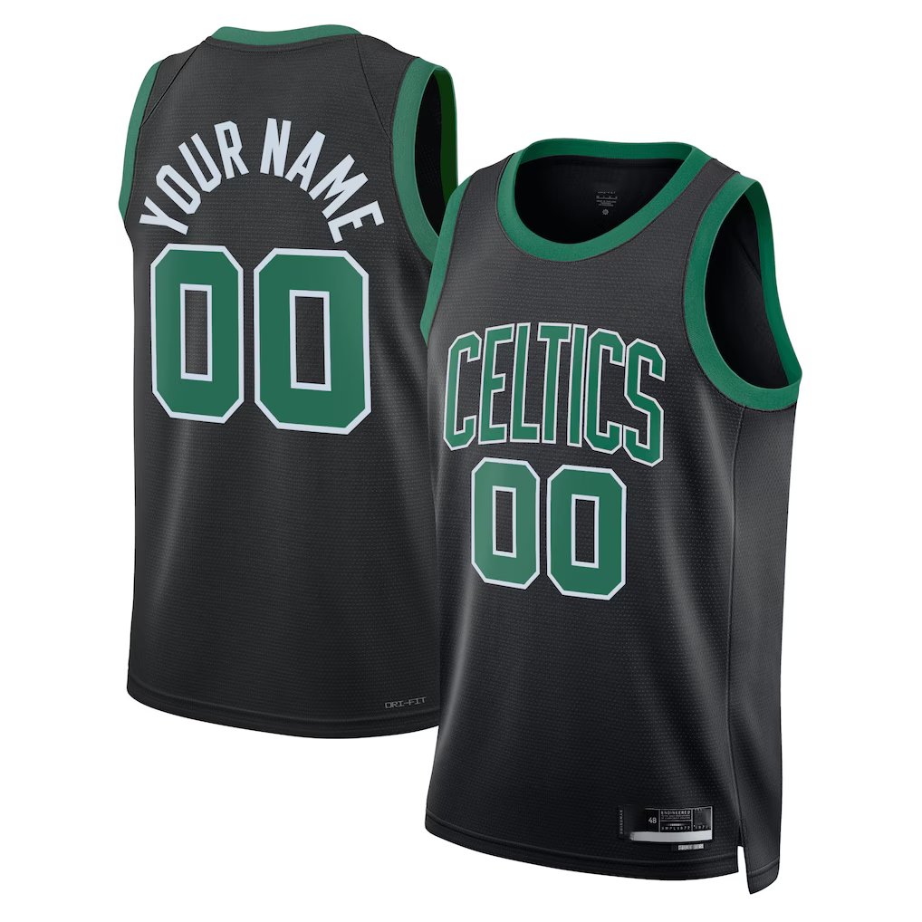Cooneas Custom B.Celtics Black 2022-23 Swingman Jerseys - Statement Edition