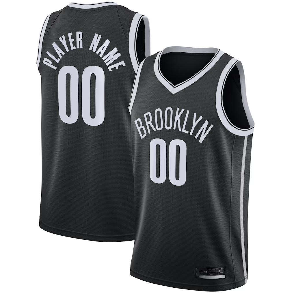 Cooneas Custom B.Nets Black 202021 Swingman Jerseys - Icon Edition
