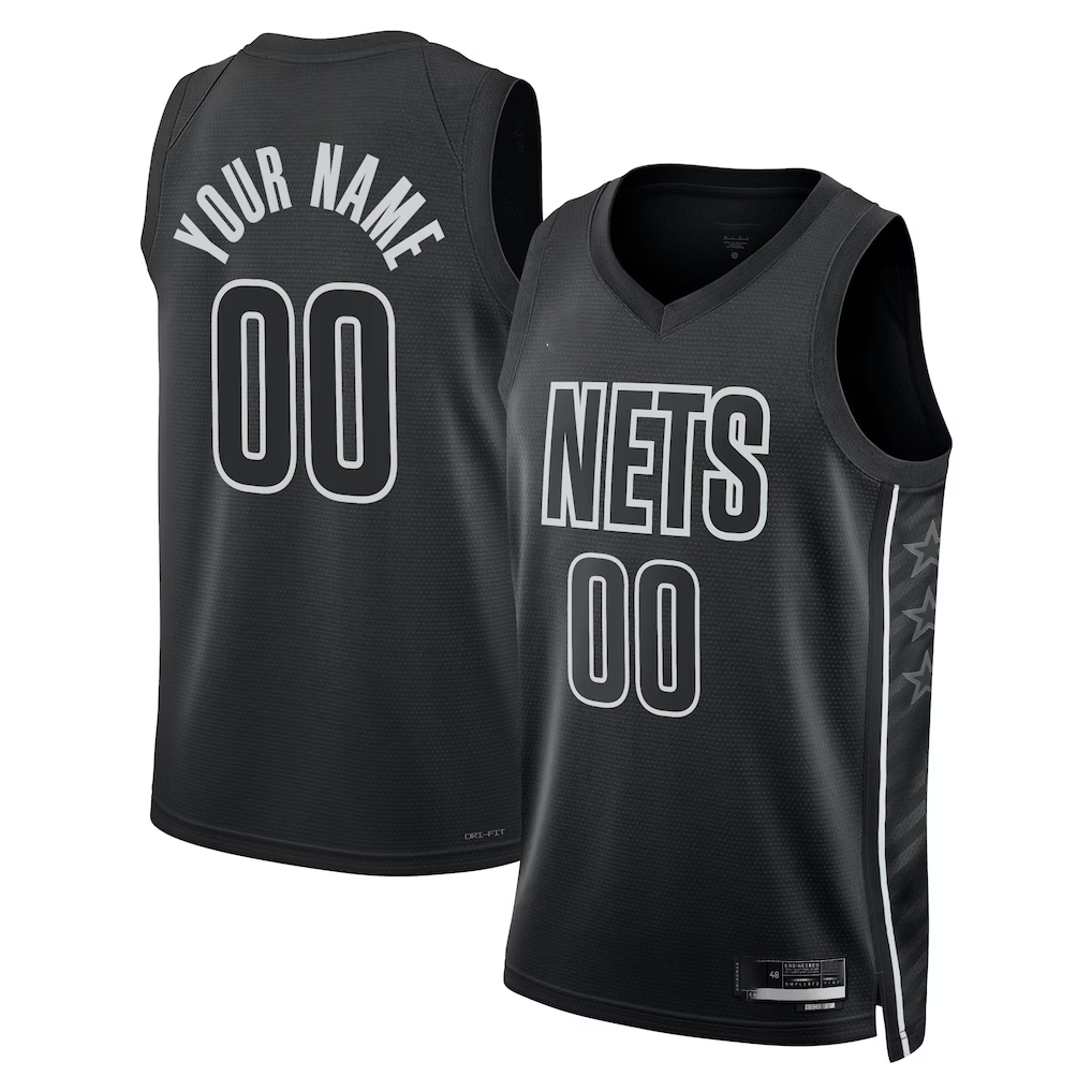 Cooneas Custom B.Nets Black 2022-23 Swingman Jerseys - Statement Edition