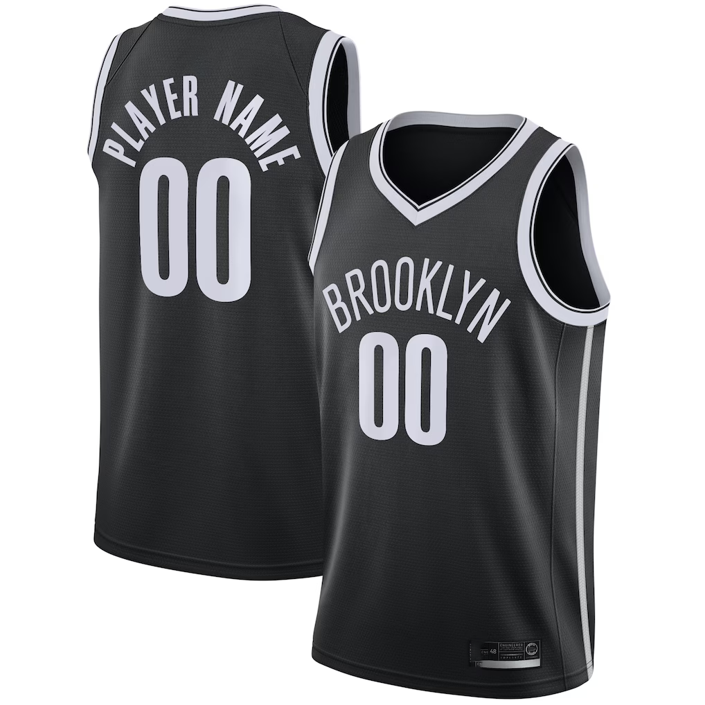 Cooneas Custom B.Nets Black Swingman Custom Jerseys - Icon Edition
