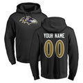 Cooneas Custom B.Ravens Black Pullover Hoodie Any Name & Numbers Stitched Jerseys