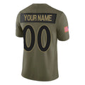 Cooneas Custom B.Ravens Olive Salute To Service Limited Home Game Any Name & Numbers Stitched Jerseys