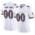 Cooneas Custom B.Ravens White Vapor F.U.S.E. Limited Any Name & Numbers Stitched Jerseys