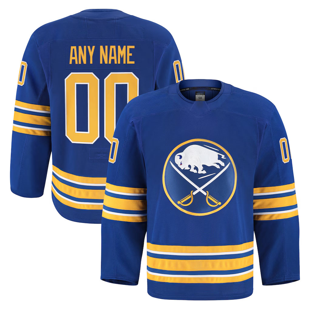 Cooneas Custom B.Sabres Royal Home Authentic Pro Stitched Jerseys