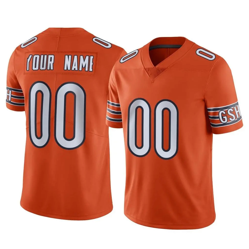 Cooneas Custom C.Bears Orange Alternate Vapor Limited Home Game Any Name & Numbers Stitched Jerseys