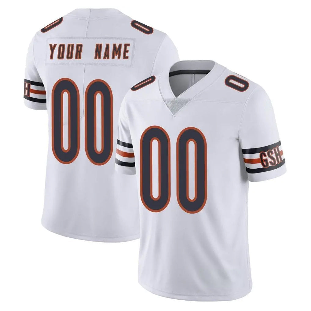 Cooneas Custom C.Bears White Vapor Untouchable Limited Home Game Any Name & Numbers Stitched Jerseys